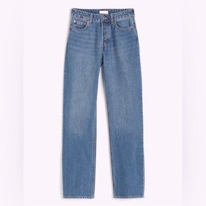 H&M 5 Pocket 90s Style Straight Leg Jeans No Stretch Sz 18 - Never Worn!